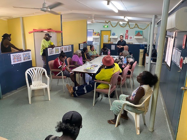Visiting with WAC members